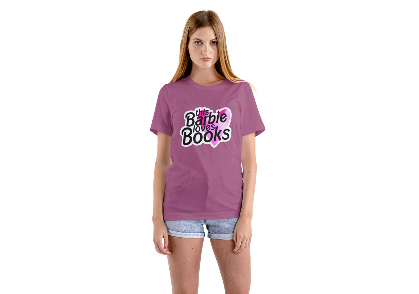 Women's Barbie Purple Graphic Printed T-shirt