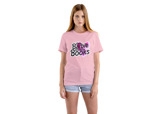 Women's Barbie Light Pink Graphic Printed T-shirt