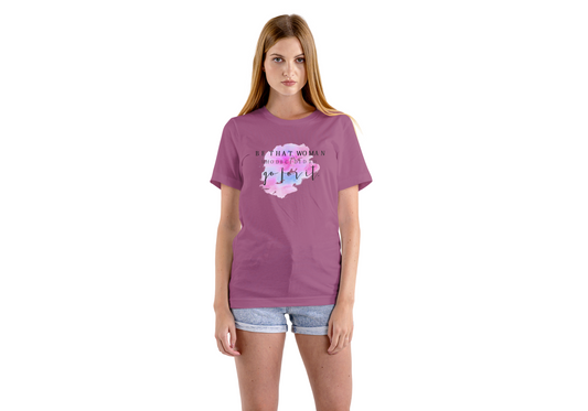 Women's Empower Purple Graphic Printed T-shirt